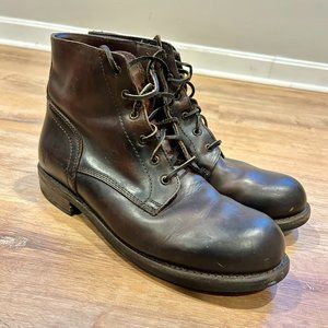 FRYE Sutton Midlace Boots - Dark Brown 13